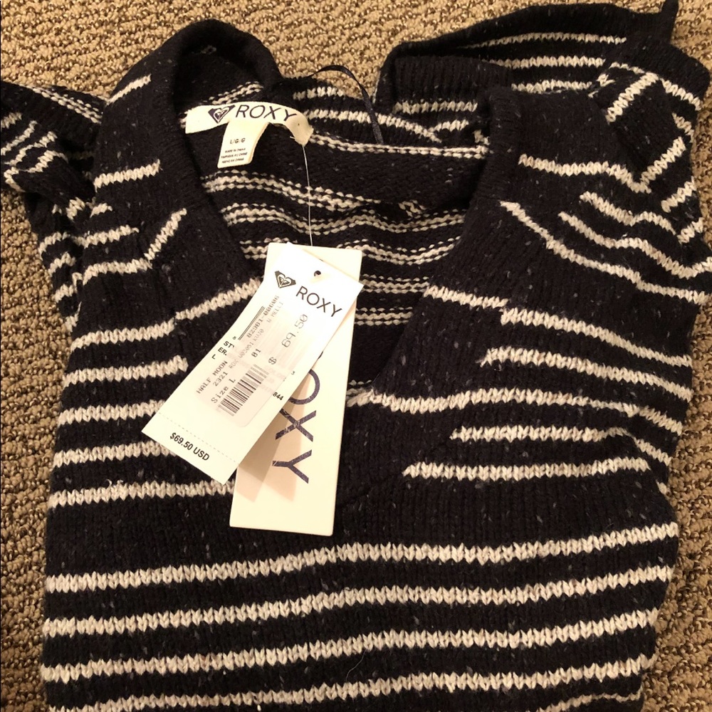 Black and white sweater